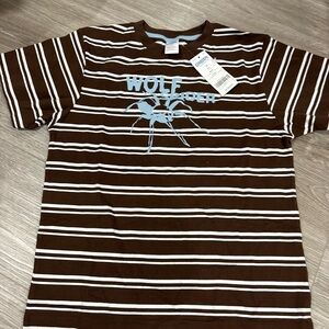 Gymboree Brown and White Striped Tee
